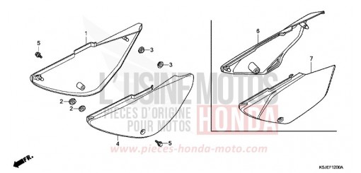 SIDE COVER CRF100F8 de 2008